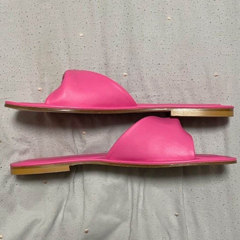 Bruno Magli Francis Slide Sandal leather magenta women's size 9 - Picture 10 of 11